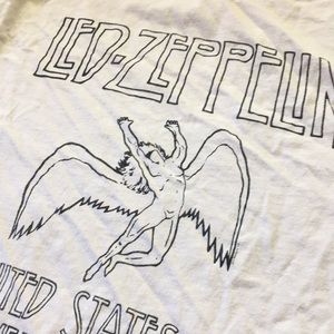 brandy melville led zeppelin vintage tee